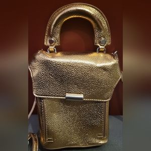 Danielle Nicole Gold Crossbody Bag